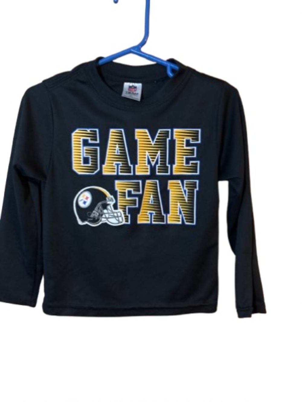 GAME FAN Kids Long Sleeve Tee - Black 2T